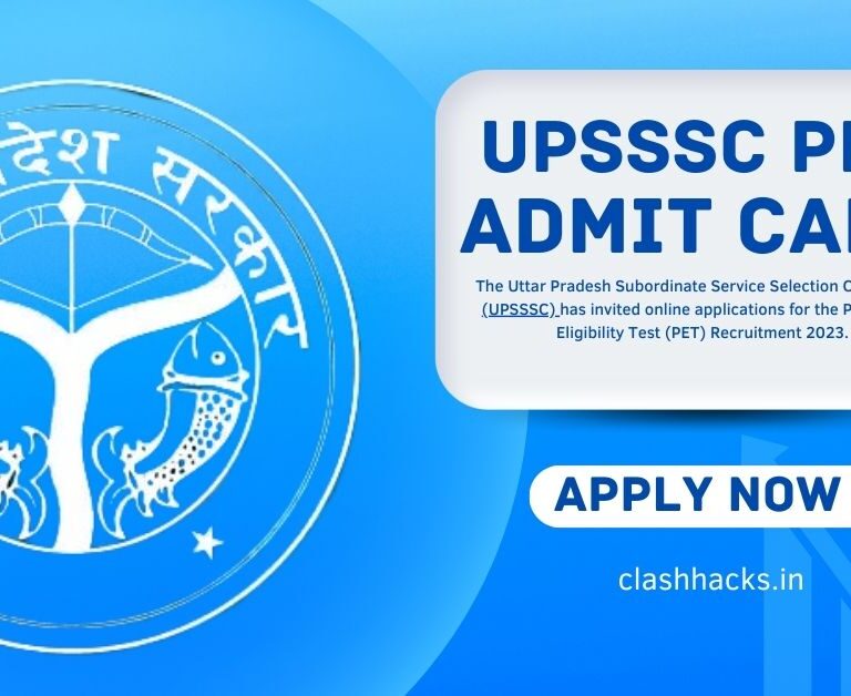 UPSSSC PET 2023 | UPSSSC PET Exam Admit Card 2023.